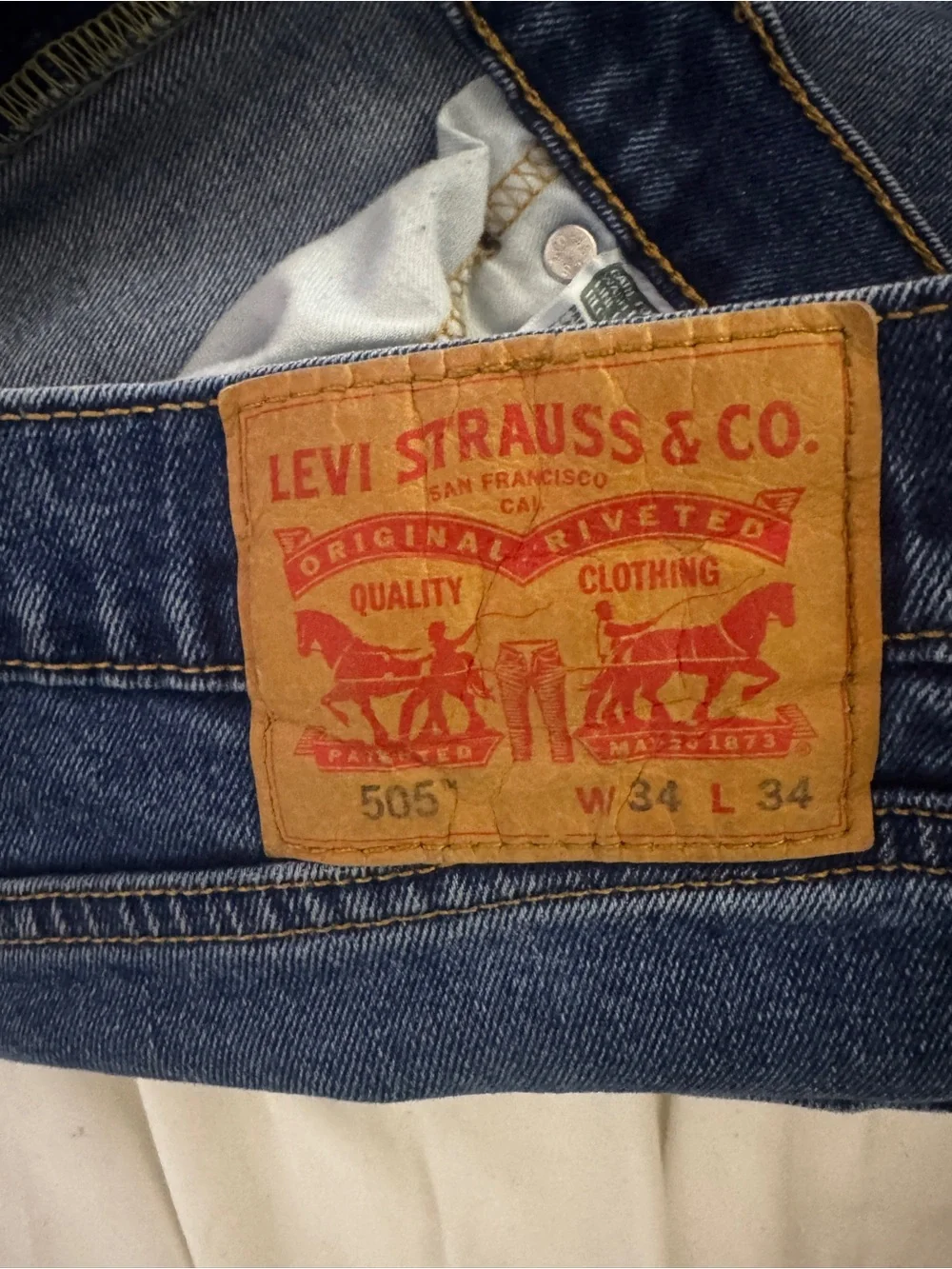Levi's 505 men’s jeans size 34x34
